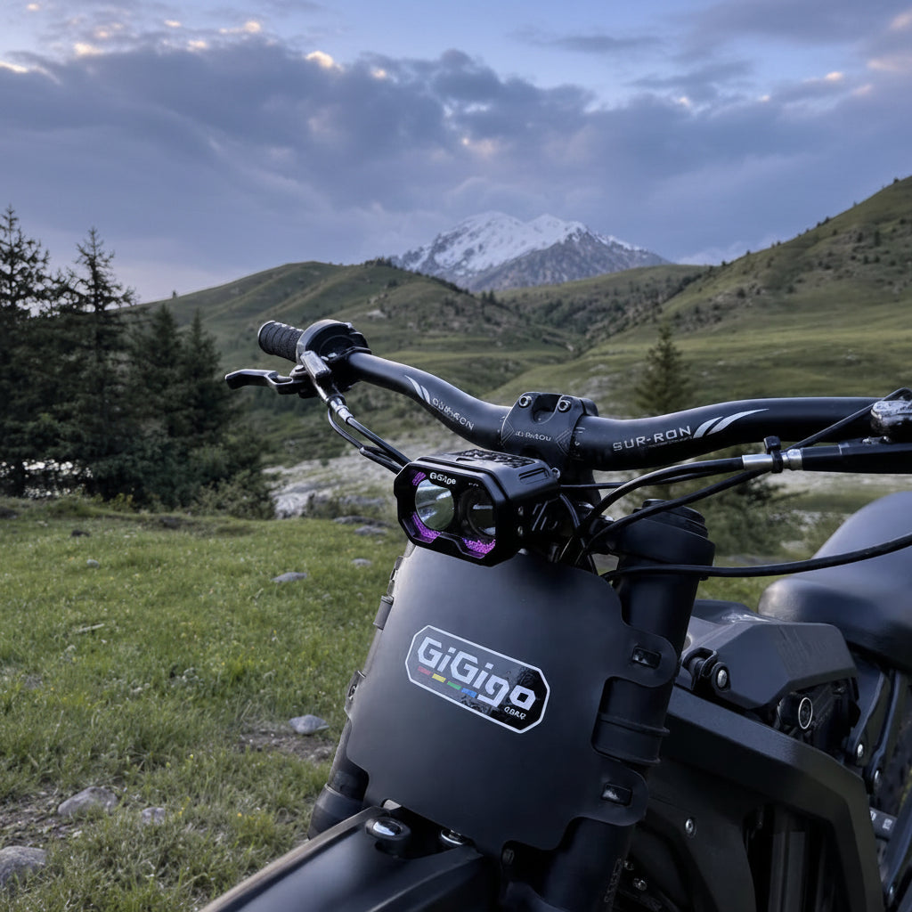 GIGIGO GI02-S LED Headlight (3-Color DRL, Hi/Low Beam) — Surron Light Bee, Talaria, 79Bike