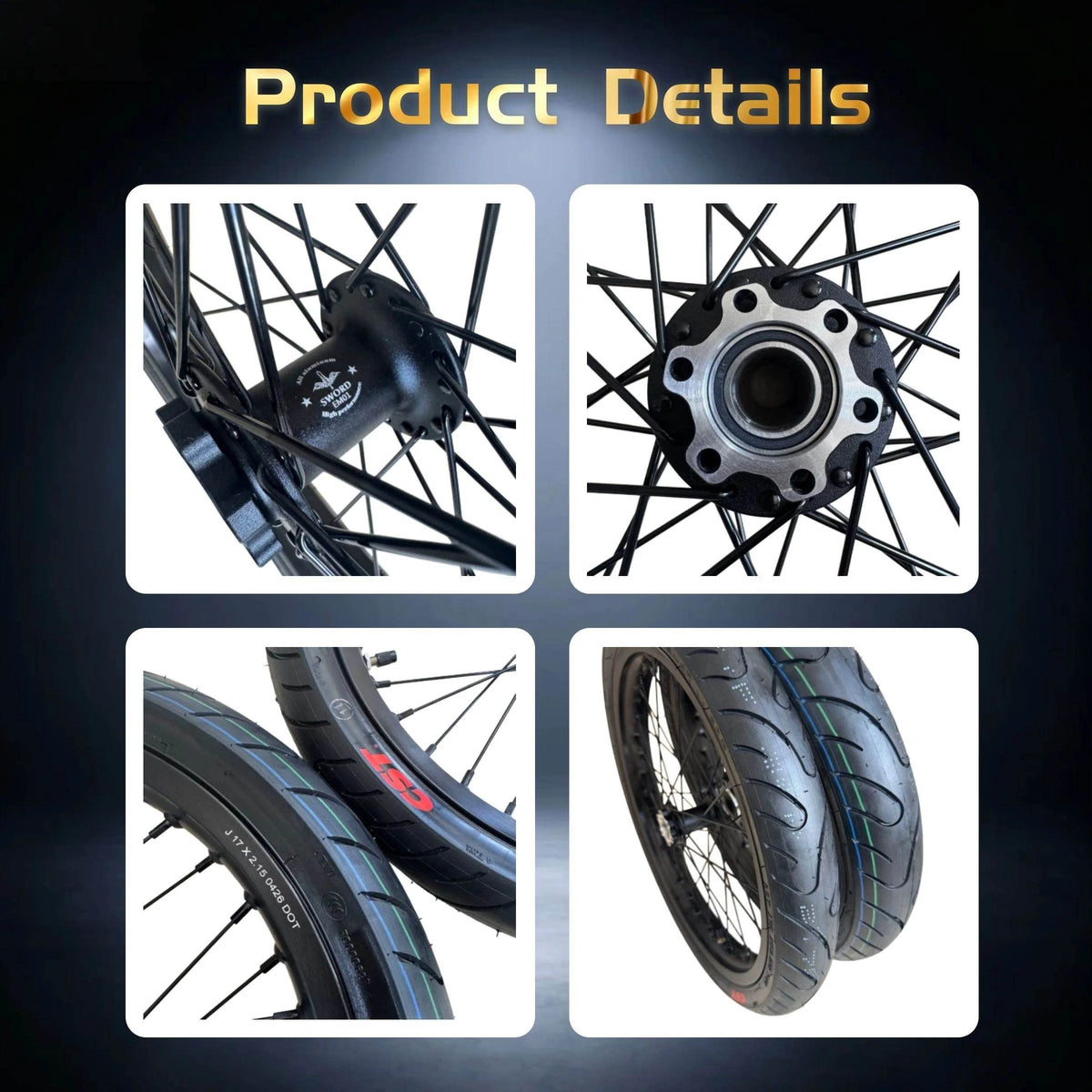 Front/Rear Wheel & Tire Set — Surron Light Bee X