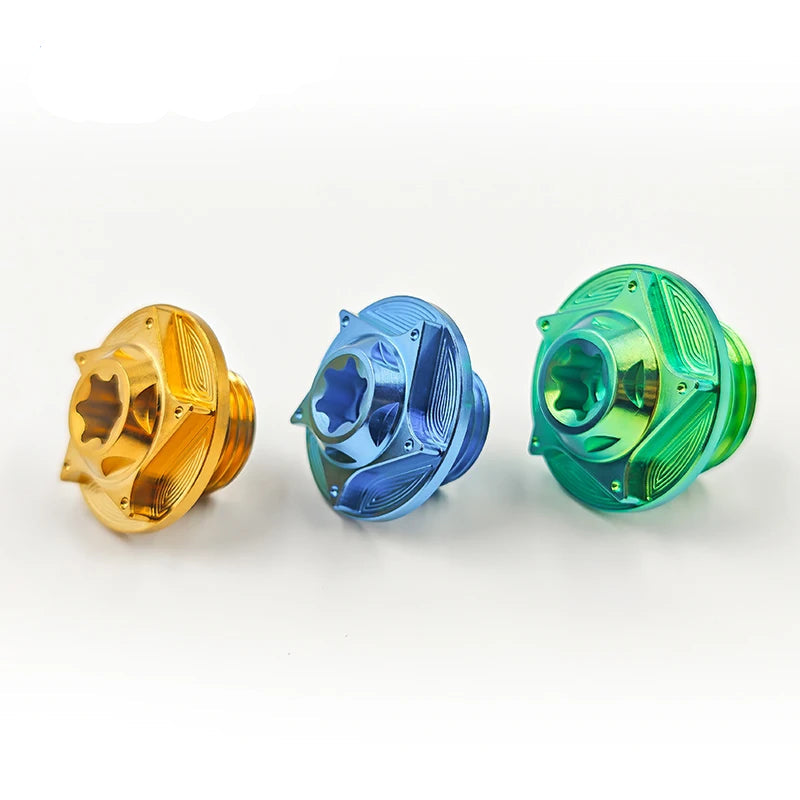 Anodized Titanium Front Wheel Bolt — Tuttio Soleil 01, Super73, Ridstar Q20
