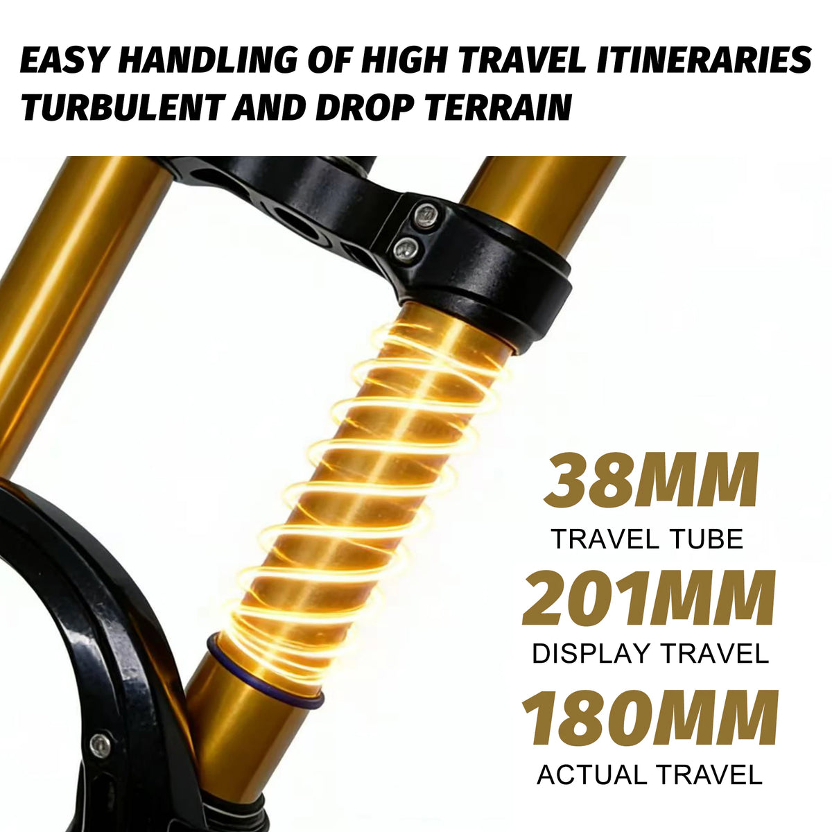 Dual Crown Air Suspension Fork (180mm) — Surron Light Bee X/Talaria Sting