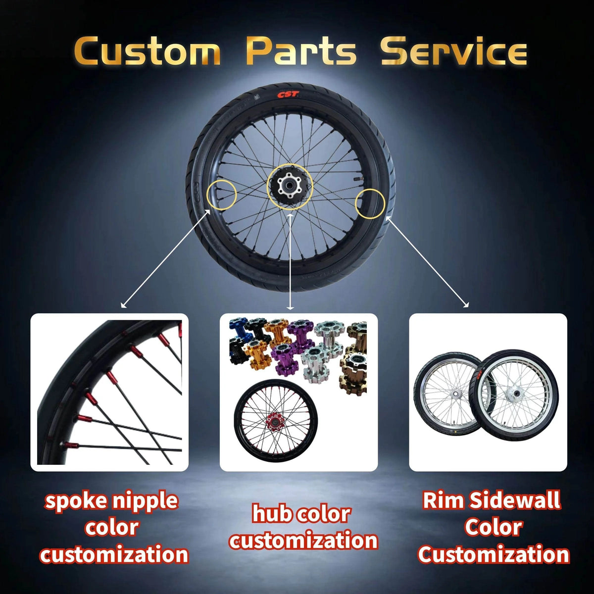 Front/Rear Wheel & Tire Set — Surron Light Bee X