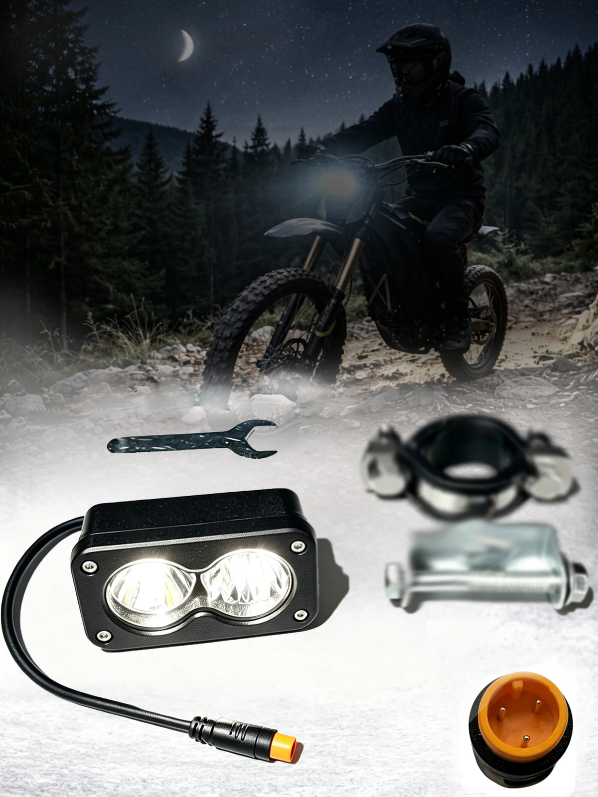 Ridstar Q20 Baja Light (3-Pin, Dual Pod)