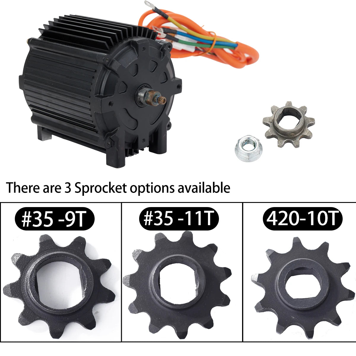 Kunray KR5V V2 72V 5000W Brushless Motor