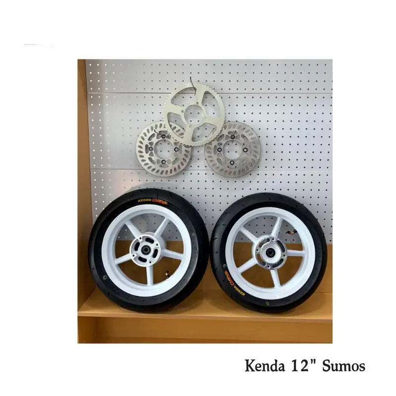 Tuttio 12" Wheel Rim Set (Kenda Curve Tire) — Yozma IN10, Sumos, Heybike, Valinsu EM5 Pro, HSKABIN