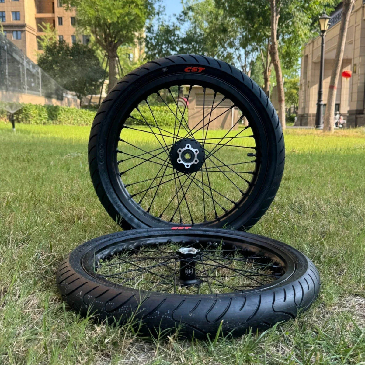 17" Supermoto Wheel Set — Surron Light Bee X, 79Bike Falcon Pro, GT LYNX, E Ride Pro SS